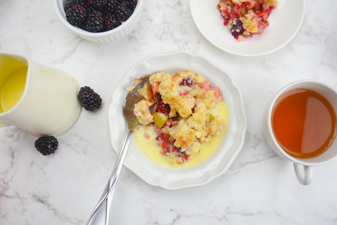 Apple and Blackberry Crumble