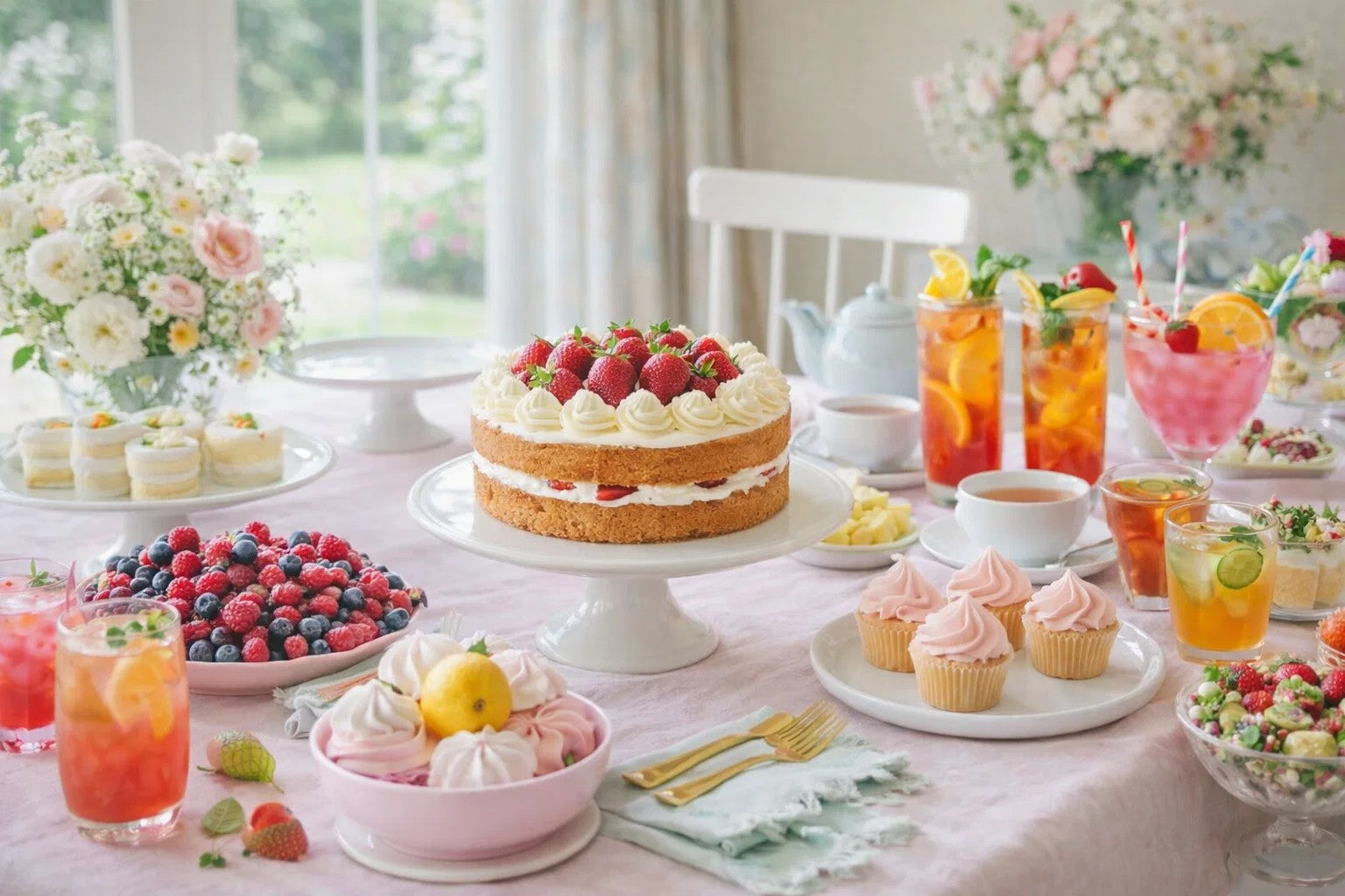 Ready, Set, Bake: Great British Bake Off-Inspired Hosting with Spring Cakes, Brownies and Afternoon Tea