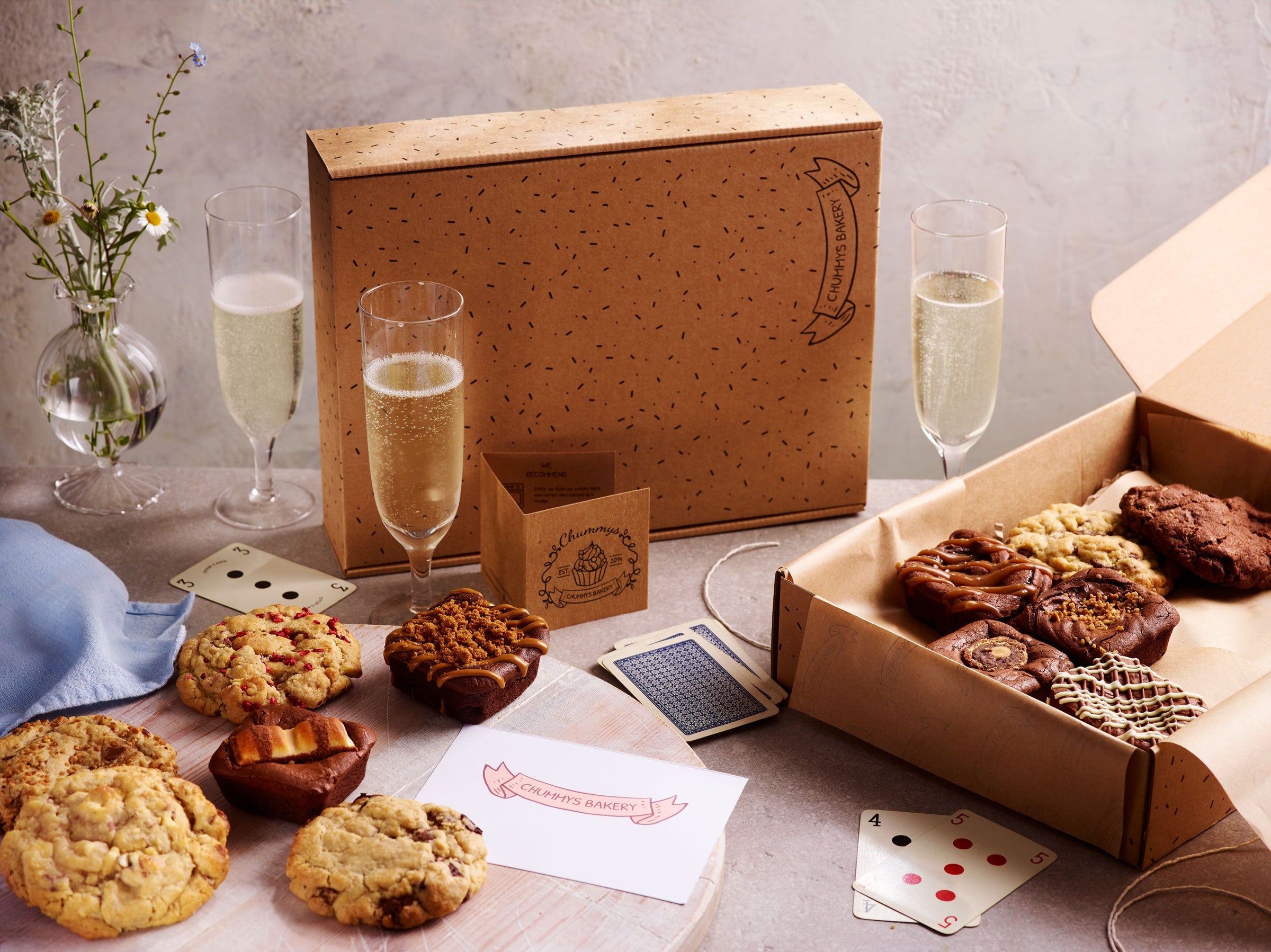 A Chummys brownie and cookie selection gift box