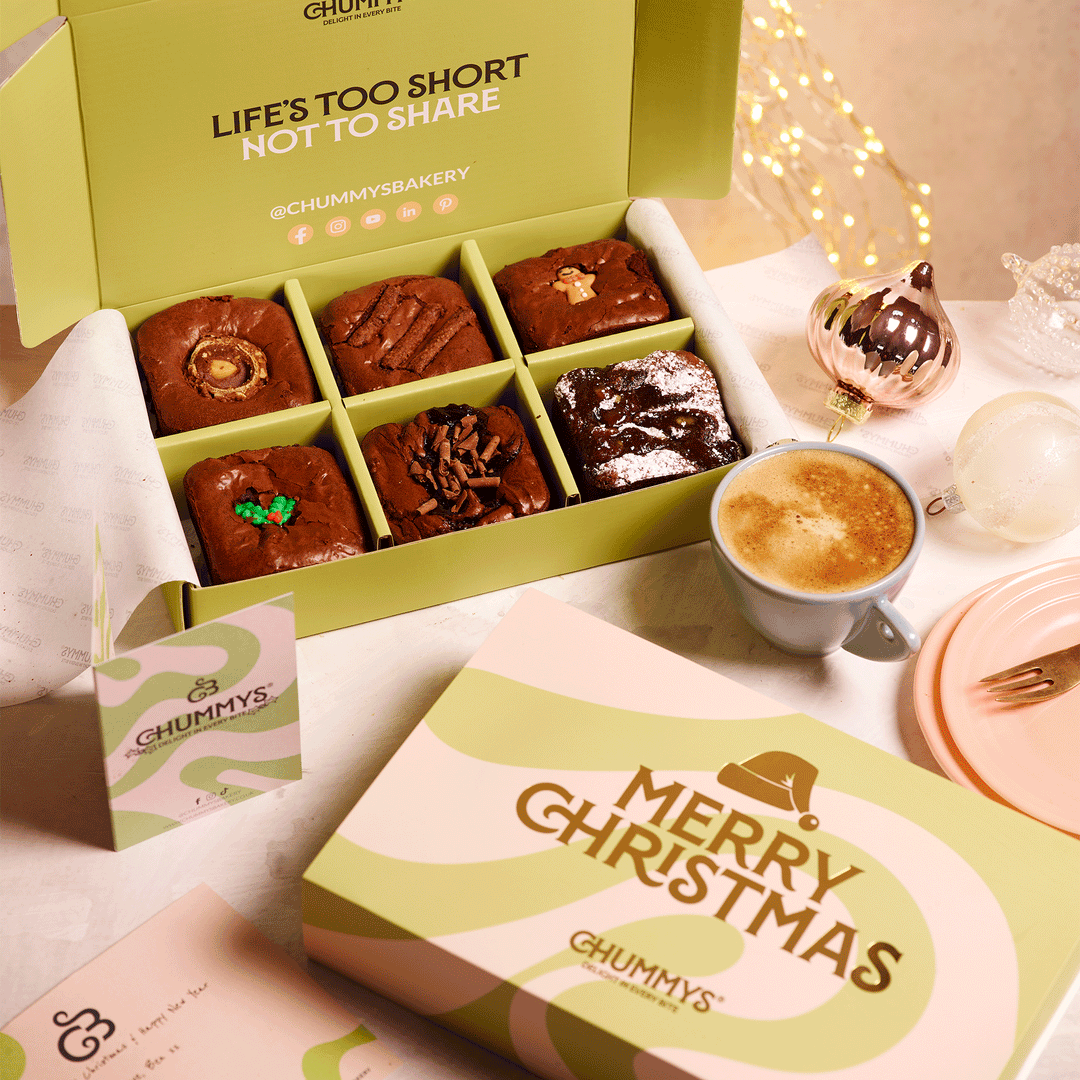 Kerst Limited Edition Post Brownie Box - Thuisbezorgd